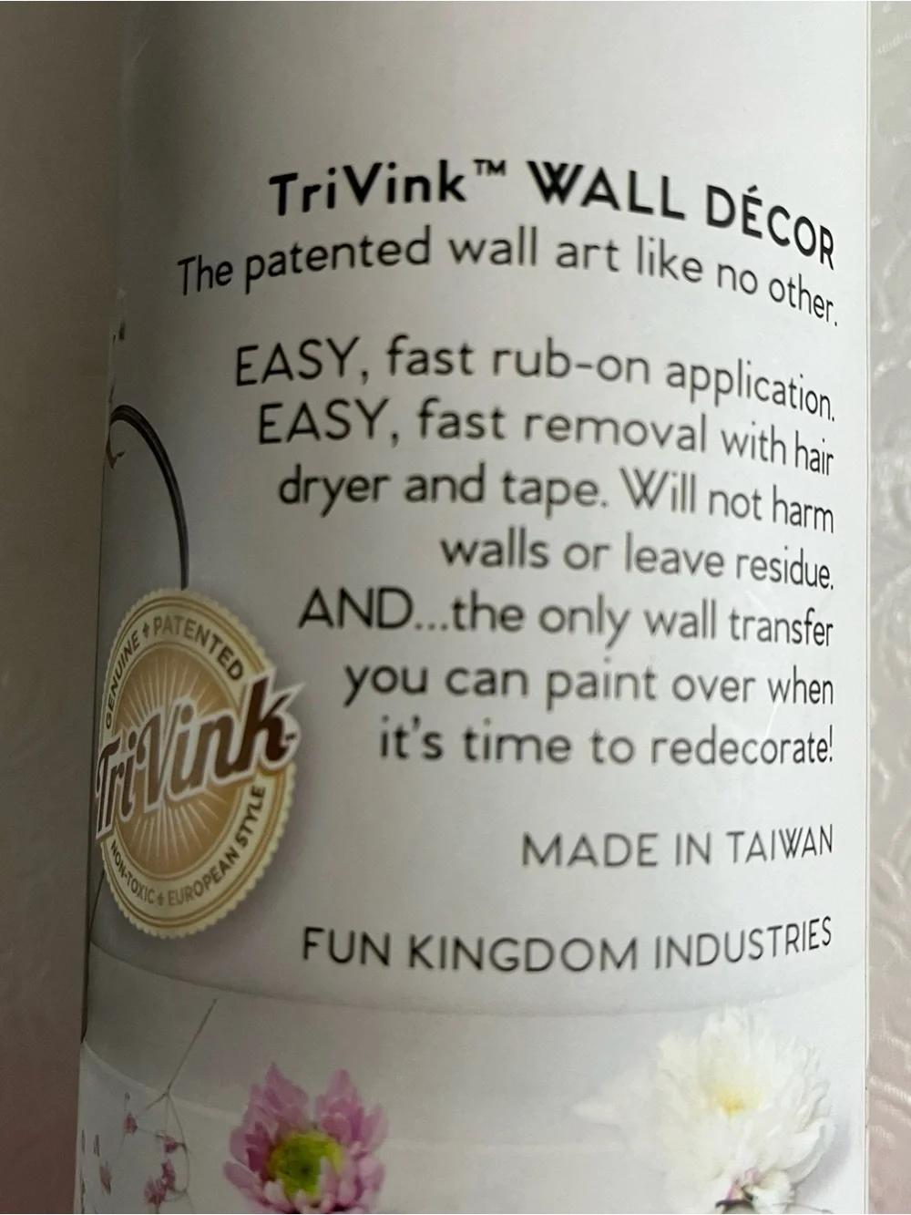 TriVink Welcome To Our Tribe Boho Wall Décor Transfer